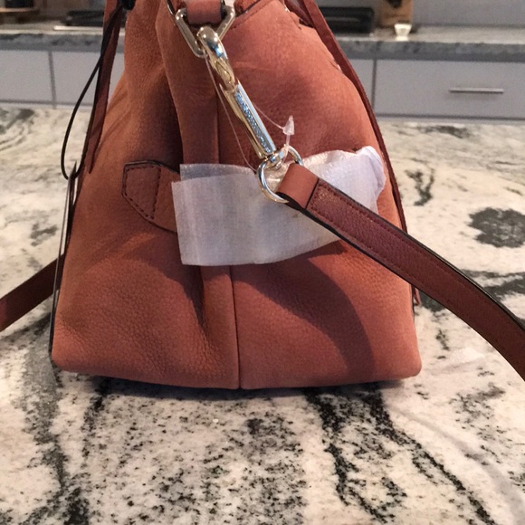 🆕 Rebecca Minkoff Moro Satchel in Brick - Picture 4 of 7